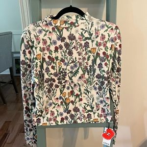 Cider Floral crop top -never worn!